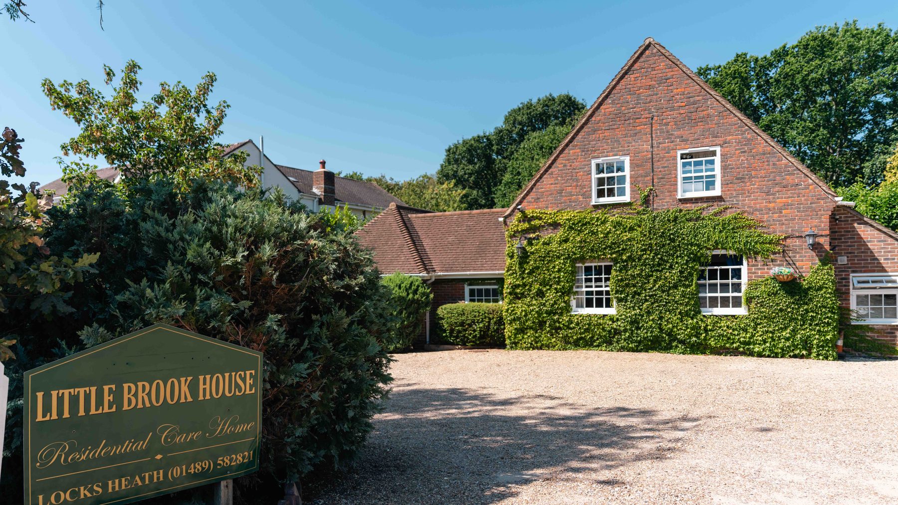 The welcoming entrance of Little Brook House