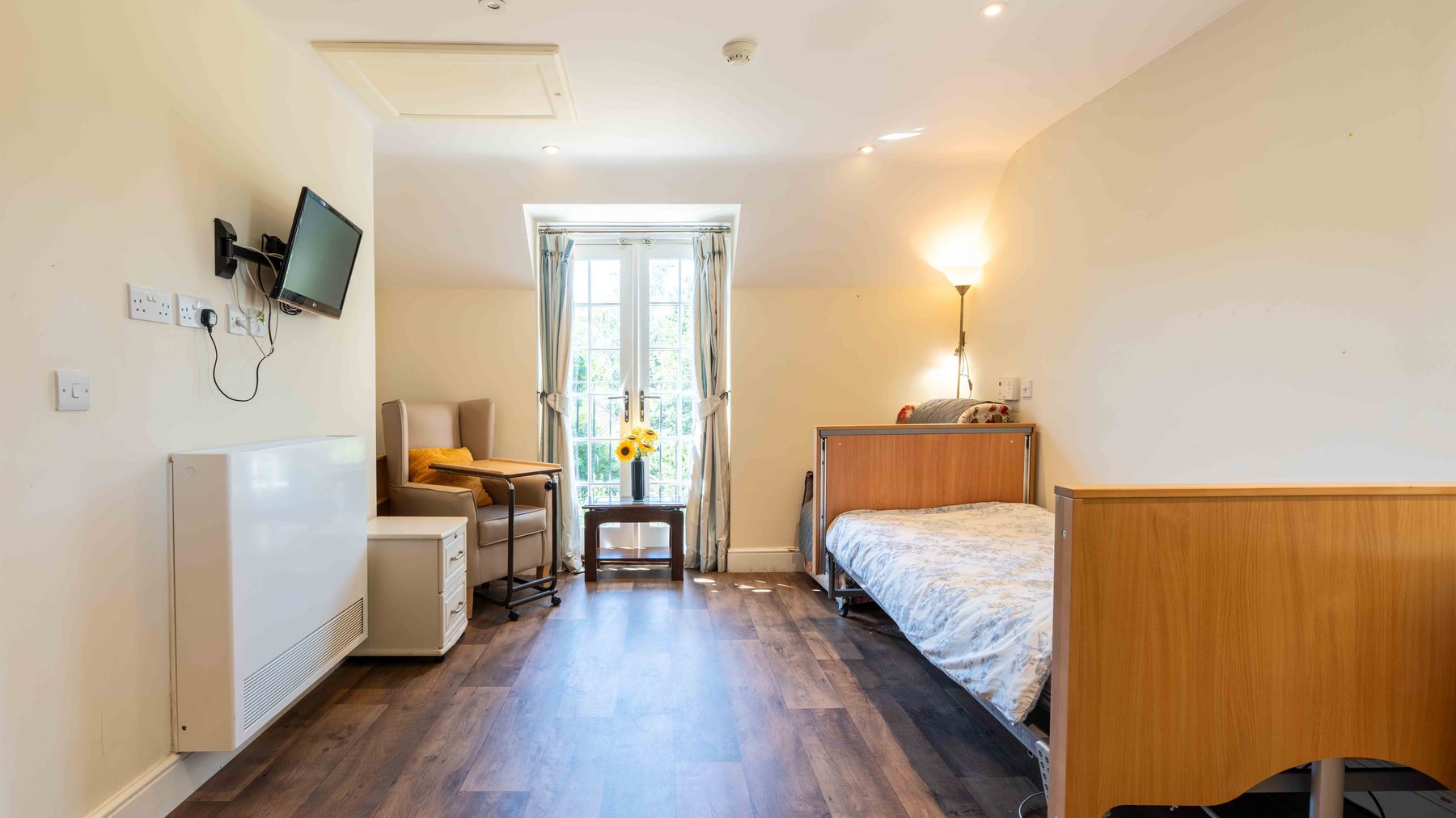A resident's bedroom at Little Brook House